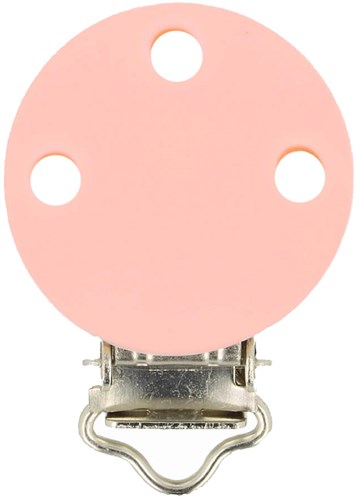 Opry Silicone Pacifier clip Baby pink 29,5x42,7mm