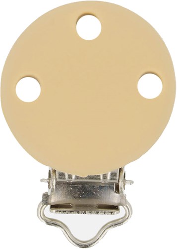 Opry Silicone Pacifier clip Beige 29,5x42,7mm