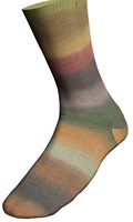 Lang Yarns Twin Soxx Merino 4-Fach 0553 Brown/Green/Ochre 1151 Tundra-3