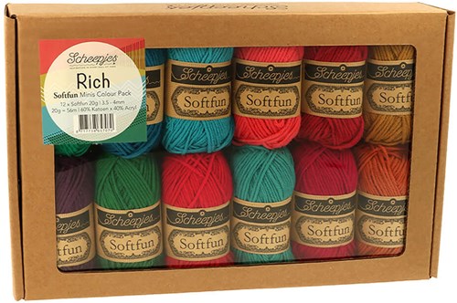 Scheepjes Softfun colour pack Rich 12x20g
