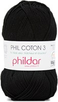 Phildar Phil Coton 3 1200 Noir