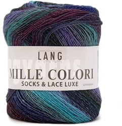 Lang Yarns Mille Colori Socks & Lace Luxe 06 Blue/Green/Eggplant