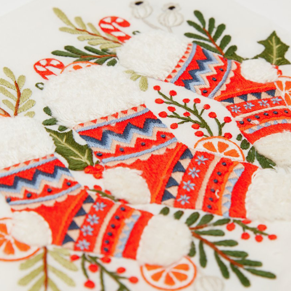 Embroidery Pattern Christmas Stockings Yarnplaza