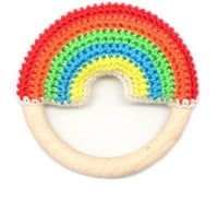 Yarnplaza Rainbow Teething Ring Crochet Kit 6 Colorful