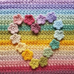 Crochet Kit - Meadow Flowers Blanket – Lion Brand Yarn