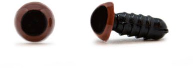 Safety Eyes Brown 6mm per pair