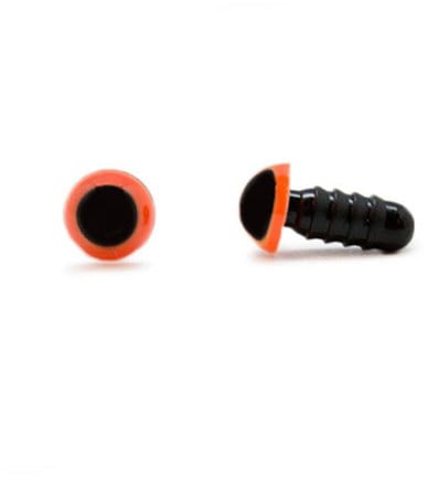 Safety Eyes Orange 6mm per pair