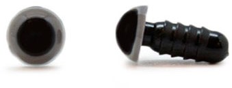 Safety Eyes Grey 6mm per pair