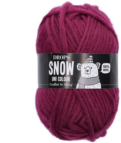Drops Snow Uni Colour 10 Mulberry Purple