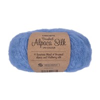 Drops Brushed Alpaca Silk Uni Colour 028 Pacific Blue