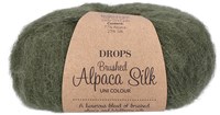 Drops Brushed Alpaca Silk Uni Colour 032 Moss Green