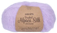 Drops Brushed Alpaca Silk Uni Colour 034 Sweet Orchid