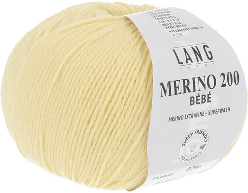 Lang Yarns Merino 200 Bebe 0314 Yellow-2