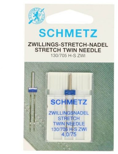 Schmetz Stretch Twin Needle 4.0/75 - 1 needle per card