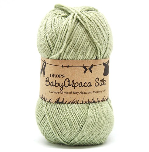 Drops BabyAlpaca Silk Uni Colour 7219 Pistachio