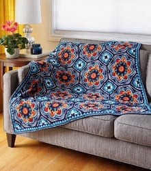 Persian Tiles Janie Crow Blanket Crochet Kit