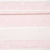 Rico Hand Towel to Embroider 30 x 50 cm 007 Pink/White-2