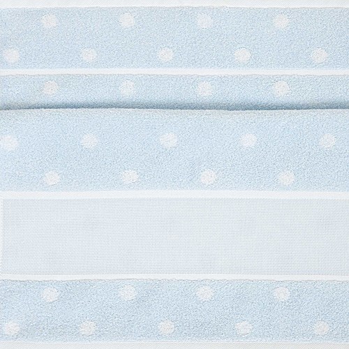 Rico Towel to Embroider 50 x 100 cm 006 Blue/White-2
