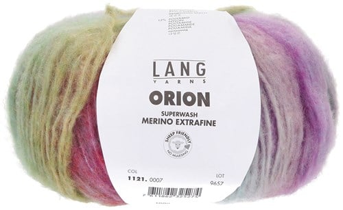 Lang Yarns Orion 007 Green/Lilac/Rose