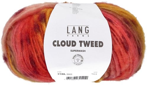 Lang Yarns Cloud Tweed 005 Orange/Red