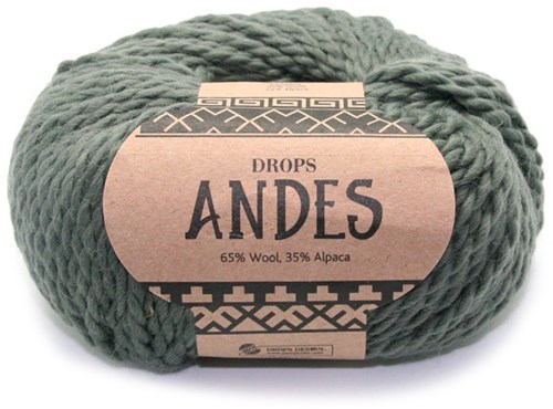 Drops Andes Uni Colour 7810 Moss Green