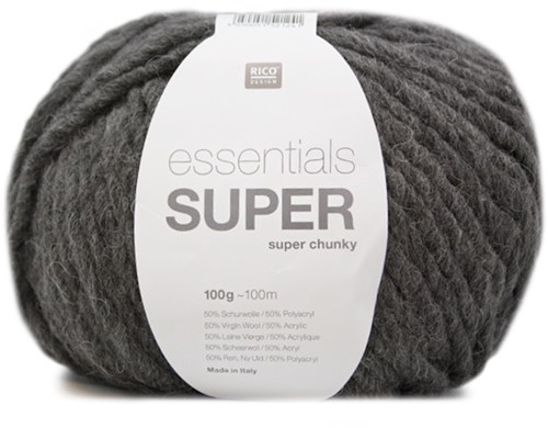 Rico Essentials Super Super Chunky 007 Dark Grey