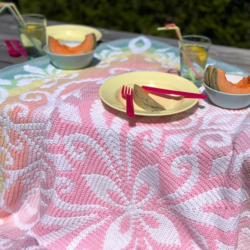 Blanket Fleur Yarn kit 004 Ice Cream - Without Pattern-3