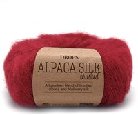 Drops Brushed Alpaca Silk Uni Colour 007 Red