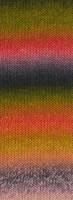 Lana Grossa Meilenweit 100 Color Mix Multi 013 Light olive/raspberry/pink/plum/dark grey/forest/moss/leaf green/old pink/mauve-2