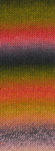 Lana Grossa Meilenweit 100 Color Mix Multi 013 Light olive/raspberry/pink/plum/dark grey/forest/moss/leaf green/old pink/mauve-2
