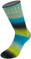 Lana Grossa Meilenweit 100 Color Mix Multi 015 Light/moss green/jade/turquoise/blue/petrol/black/black blue/petrol-3