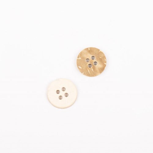 Drops Bleached Coconut Button 15 Mm