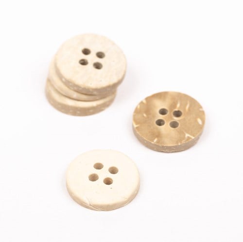 Drops Bleached Coconut Button 15 Mm-2