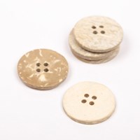 Drops Bleached Coconut Button 25 Mm-2