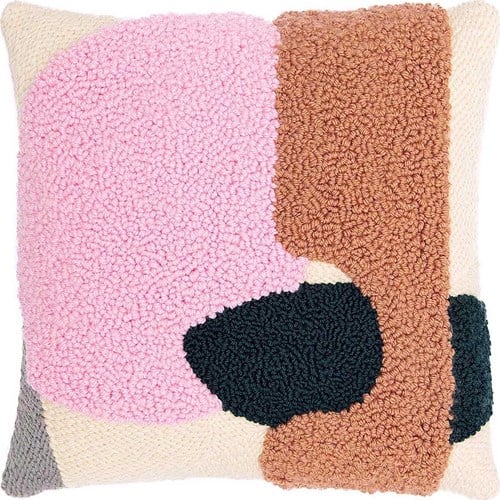 Rico Candy Pink Cushion Punch Needle Kit