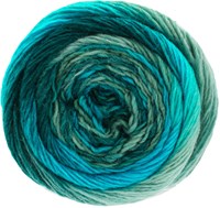 Lana Grossa Meilenweit 100 Color Mix Soft 052 Dark petrol/petrol blue/green/light petrol/mint