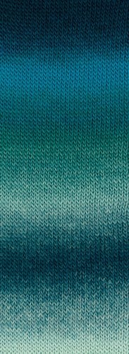 Lana Grossa Meilenweit 100 Color Mix Soft 052 Dark petrol/petrol blue/green/light petrol/mint-2