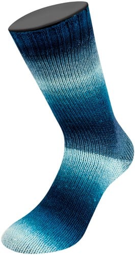 Lana Grossa Meilenweit 100 Color Mix Soft 055 Steel/grey/light/sky/medium/dark blue-3