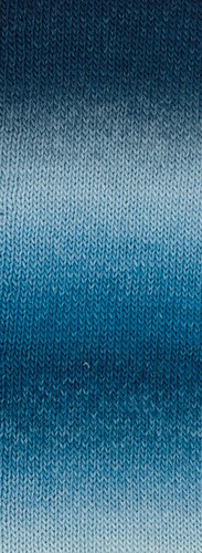 Lana Grossa Meilenweit 100 Color Mix Soft 055 Steel/grey/light/sky/medium/dark blue-2