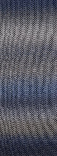 Lana Grossa Meilenweit 100 Color Mix Soft 064 Dark/mouse/graphite/blue-grey/steel blue-2