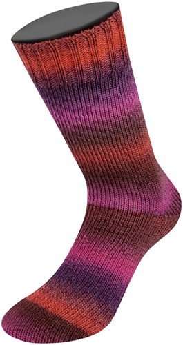 Lana Grossa Meilenweit 100 Color Mix Soft 065 Burgundy/brick/dark/black red/bordeaux/wine red-3