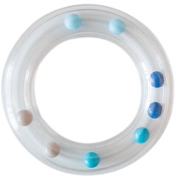 Go Handmade Rattle Ring Blue