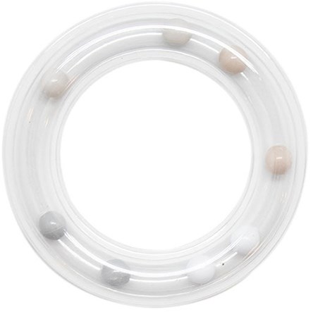 Go Handmade Rattle Ring Gray 80mm