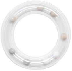 Go Handmade Rattle Ring Gray