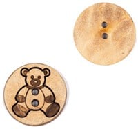 Drops Coconut Button Bear 15 Mm