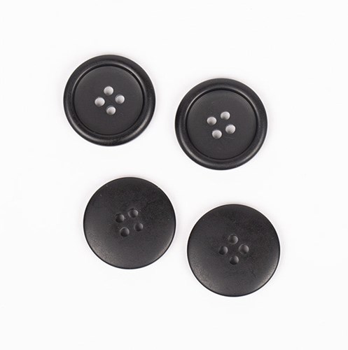 Drops 20mm Matte Black Button-2