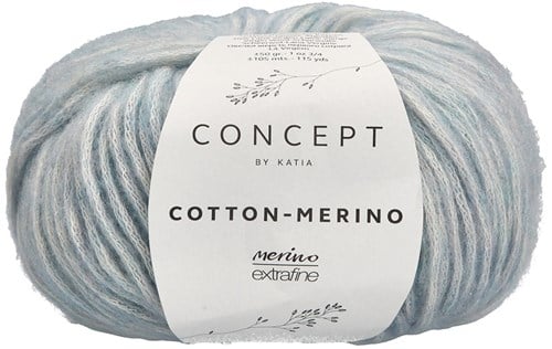 Katia Cotton-Merino 142 Pigeon blue