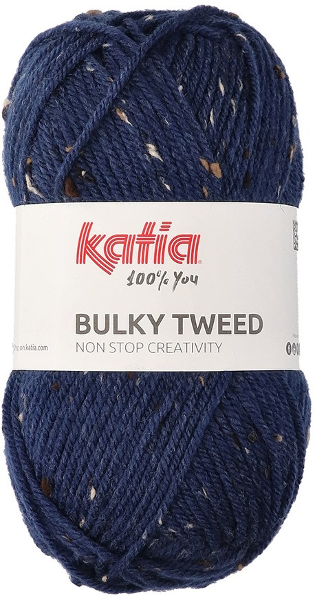Katia Bulky Tweed en acrylique en pelotes de 100 g et 150 mètres (rose (204