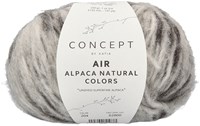 Katia Air Alpaca Natural Colors 204 Grey-Black