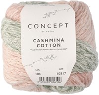 Katia Cashmina Cotton 104 Green-Chewing Gum Pink